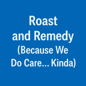 Roast and Remedy (Because We Do Care... Kinda)